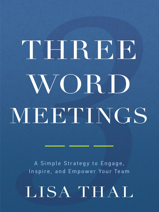 Cover image for Three Word Meetings